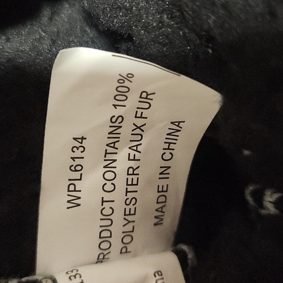 MUK LUKS Size 9-10 BLACK AND WHITE  KNIT BOOTIE SLIPPERS - Picture 7 of 9